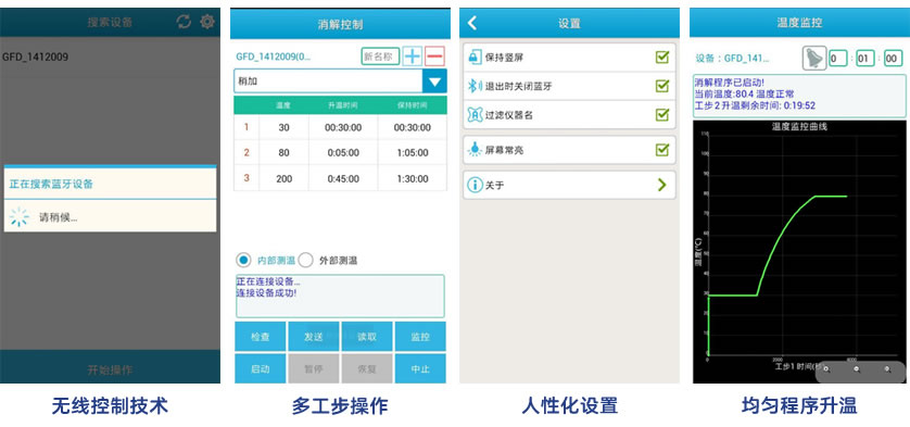 平板控制操作界面